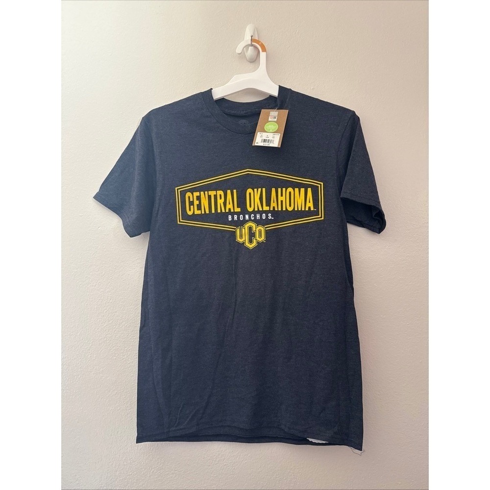New UCO Central Oklahoma Bronchos Mens T-Shirt Charcoal Grey XL NCAA Fan Gear